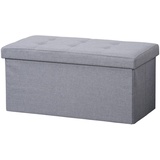 KESPER Sitzbank mit Stauraum 76 x 38 x H 38 cm, Farbe: Grau | 15952