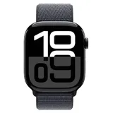 Apple Watch Series 10 LTE 46mm Jet Black Aluminiumgehäuse mit Ink Sport Loop