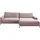 Home Affaire Ecksofa HOME AFFAIRE "Downtown, B/T/H: 272/190/84 cm L-Form", rosa (rosé), B:272cm H:84cm T:190cm, 88% Polyester, 12% Polyacryl, Sofas, Ecksofa, weicher Sitzkomfort auch in Cord und Bouclé, incl. Zierkissen