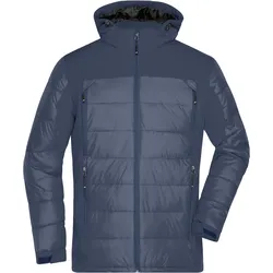 Herren Hybrid Thermojacke - Farbe blau - Größe XXL