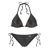 LASCANA Triangel-Bikini Gr. 40, Cup C/D, schwarz Gr.40