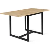 Idmarket - Ausziehbarer Esstisch Rechteck Detroit 4-8 Personen Industriedesign 80-160 Cm