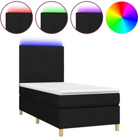 vidaXL Boxspringbett 100 x 200 cm Schwarz