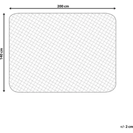 Beliani Matratzenschutz Auflage für Doppelbett