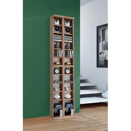 VCM CD-Regal Almera 42 x 20 x 180 cm Braun