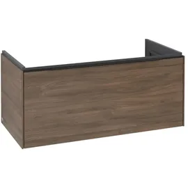 Villeroy & Boch Waschbeckenunterschrank 1 Auszug 97,3 x 47,8 x 42,9 cm Arizona Oak/Volcano Black