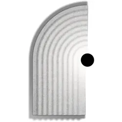 TAPIS SOFT 4.0 Wandaufbauleuchte - Filz-Marmorgrau / 3000 K