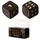 Puckator Totenkopf Würfel 2er Set 2-er Set, schwarz, 100% Polyresin, in Sichtverpackung.