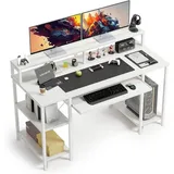 luxuskollektion Schreibtisch mit Tastaturablage, Gaming-Computertisch,