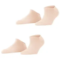 Esprit Sneakersocken Uni 2-Pack (2-Paar) mit hohem Baumwollanteil rosa