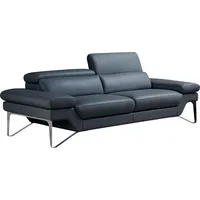 2,5-Sitzer EGOITALIANO "Princess, Designsofa und super bequem, tolle Detailverarbeitung", grau (smoke), B:236cm H:95cm T:108cm, Leder BULL (Echtes Rindsleder). Geschliffenes, pigmentiertes und behandeltes Rindsleder mit einer Dicke von 1, 3-1, 5 mm. Es handelt sich um ein weiches, geschütztes Leder. Eine leichte Deckschicht schützt sie vor Flecken, ohne ihre ursprünglichen Eigenschaften zu verändern. Dieses geschützte Leder kombiniert die Vorteile von Natürlichkeit und Weichheit mit einer guten Beständigkeit gegen Verschleiß und Ausbleichen. Das Vorhandensein der charakteristischen Zeichen, die das Leben des Tieres bestimmen, wie Narben, Körnungsunterschiede, Falten, Adern, Disharmonien in Farbtönen, beweisen ihre absolute Echtheit und großen Wert. Leder CAREZZA (echtes Rindsleder) ist ein Naturleder, dass die ursprünglichen Eigenschaften der Haut nicht verändert. Das Vorhandensein von verheilten Narben, Körnungsunterschiede, Falten, Adern, Unterschiede in den Farbtönen und andere Spuren, die die Natur auf diesen Fellen hinterlassen hat, sind ein Beweis für die absolute Echtheit und das Zeugnis ihres großen Werte, Sofas, inkl. verstellbarer Kopfteile
