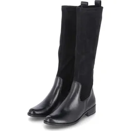 CAPRICE Stiefel mit Absatz Runde Spitze Blockabsatz, Schwarz 40 EU