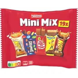 Nestlé Nestle Schokoriegel Mini Mix, 321 g, verschiedene Sorten, 19 Riegel
