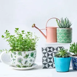 BUTLERS Plant A Cup 15 x 15 x 15 cm Weiß