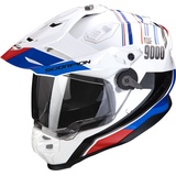 Scorpion ADF-9000 Air Desert Motocross Helm, weiss-rot-blau, Größe M
