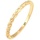 Elli PREMIUM Basic Geo Twisted Gedreht Bandring 585 Gelbgold Ringe Damen