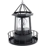 Led Solar Rotierender Leuchtturm Lampe Garten Außendekoration Laterne Für Weg Terrasse Hof