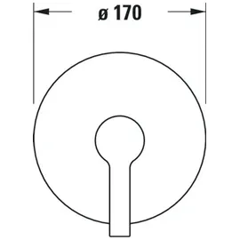Duravit B.2 Einhebel-Brausemischer Unterputz rund für 1 Verbraucher Chrom B24210010010