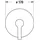 Duravit B.2 Einhebel-Brausemischer Unterputz rund für 1 Verbraucher Chrom B24210010010