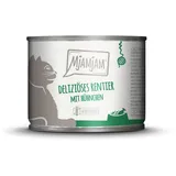 MjAMjAM Leckere Mahlzeit 200g Dose Katzennassfutter 6 x 200 Gramm deliziöses Rentier mit Hühnchen an leckeren Möhrchen