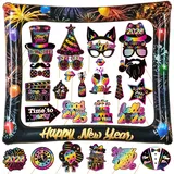 2026 Silvester Foto Requisiten aufblasbarer Fotorahmen Bunte Neujahr Deko Fotorequisiten Frohes neues Jahr Party-Zubehör