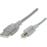 Renkforce USB-A auf USB-B 5 m Transparent