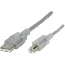 Renkforce USB-A auf USB-B 5 m Transparent