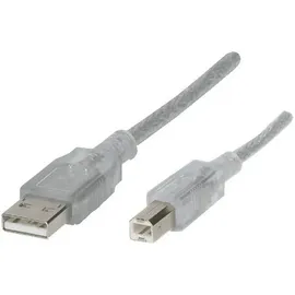 Renkforce USB-A auf USB-B 5 m Transparent