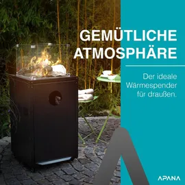 APANA FUEGO Gasheizstrahler 8 kW anthrazit