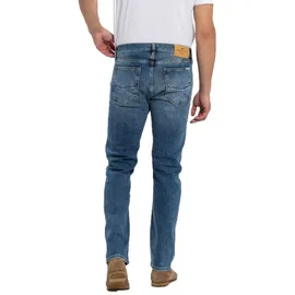 CROSS JEANS ® Cross Herren Jeans Slim Fit Damien in blue Used Optik-W34 / L34