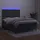 vidaXL Boxspringbett 140 x 200 cm Dunkelgrau