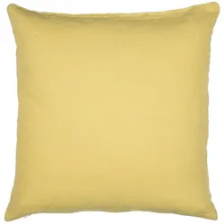 IB Laursen Kissenbezug einfarbig 50x50 cm, 50 x 50 cm, lemon drop