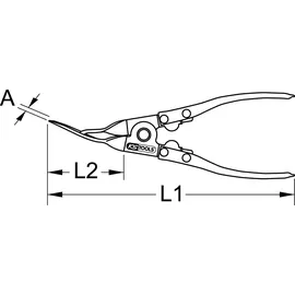 KS Tools Flachzange 115.1051