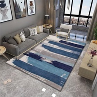 RUGMRZ Teppiche Wohnzimmer Designer Teppich Teppich grau-blau hell Luxus Wohnzimmer Teppich Schlafzimmer Zubehör sind pflegeleicht Spielteppich Junge Bunter Teppich 120 x 200 cm