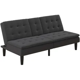 dorel home Schlafcouch Kunstleder 2-Sitzer Grau
