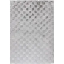 Kayoom Teppich KAYOOM "Botany 625", silber, B:80cm H:18mm L:150cm, Polyester, Teppiche, Teppich, weicher kuscheliger Kurzflor, Fellhaptik, alle Räume, viele Farben