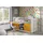 Vipack Hochbett Bonny 90 x 200 cm MDF weiß/orange