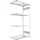 Meta Steckregal H2000xB1000xT600mm Anbaurverz.1 Rahmen,4 Fbd.Trgf.150kg Feldl.1650kg