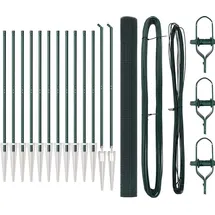 vidaXL Maschendrahtzaun 1,5 x 25 m Grün/Stahl