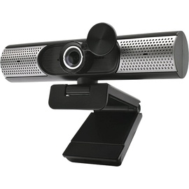 Platinet PCWC1080SP (2 Mpx), Webcam, Schwarz, Silber