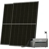 Solarway All In One 880W Balkonkraftwerk komplett Solarpaket mit 1,6 kWh Anker Solix Speicher Plug&Play