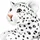 Brubaker Leopard Kuscheltier - 30 cm Stofftier - Baby Plüschtier Raubkatze Liegend - Kinder Plüsch Spielzeug Weiß