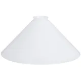 H4L Schusterschirm Ø 300mm weiß Ersatzglas Lampenglas Lampenschirm E27 Glasschirm rund Vestaschirm
