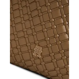 Tommy Hilfiger TH Braided Maxi Hobo Kunstleder Brown