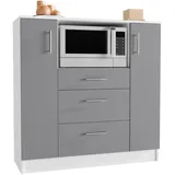 VCM Unterschrank Küchenschrank Esilo 109 x 40 x 110 cm Schwarz