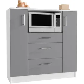VCM Unterschrank Küchenschrank Esilo 109 x 40 x 110 cm Schwarz