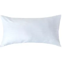 Homescapes Kissenbezug Damast 50 x 90 cm Weiss