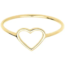 ELLI PREMIUM Elli Ring Herz goldgelb 54
