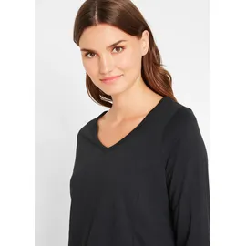 bonprix Longshirt Schwarz L