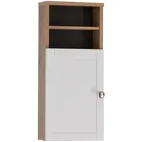 Schildmeyer Jesper 155982, Artisan Eiche/weiß matt, 30,3 x 25,4 x 70 cm
